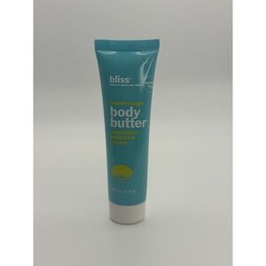 NEW! SEALED! Bliss Lemon & Sage Body Butter Maximum Moisture Cream 1 oz 30 mL